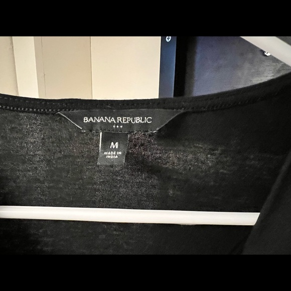 Banana Republic Medium Long Sleeve Faux Wrap Gathers @ Peplum Waist & Shoulders - Picture 3 of 7